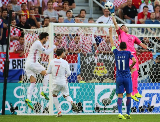 Football. UEFA Euro-2016. Croatia vs Spain