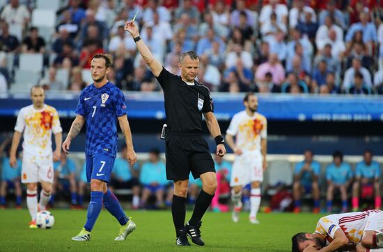 Football. UEFA Euro-2016. Croatia vs Spain