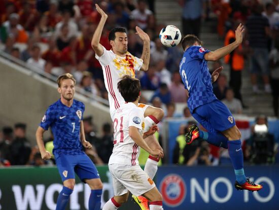 UEFA Euro 2016. Croatia vs. Spain