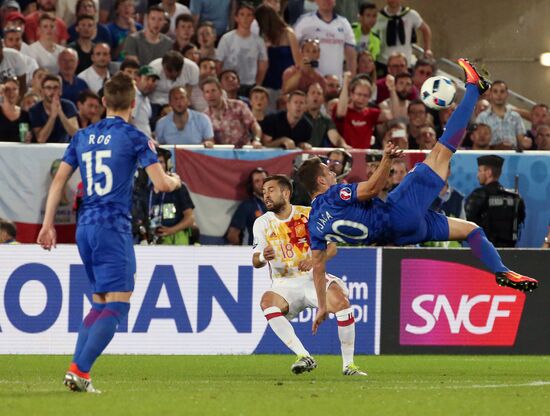 UEFA Euro 2016. Croatia vs. Spain