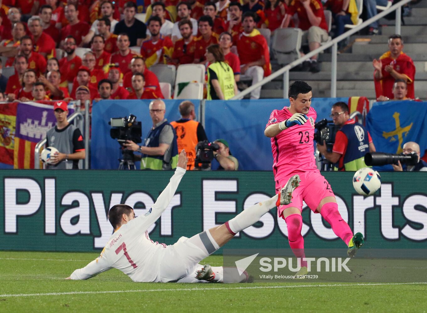 UEFA Euro 2016. Croatia vs. Spain