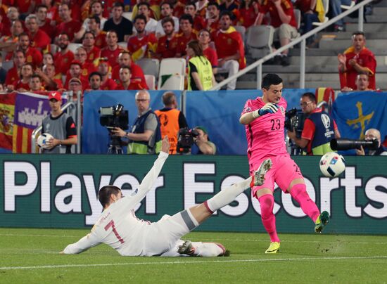 UEFA Euro 2016. Croatia vs. Spain