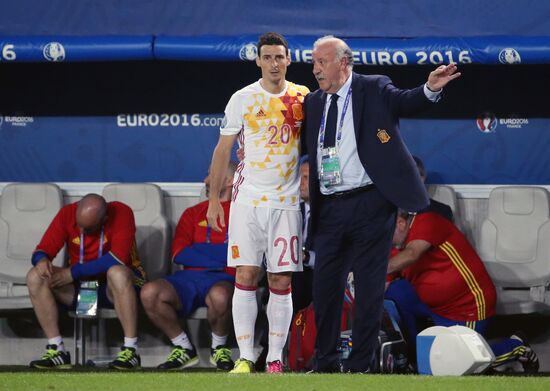 Football. UEFA Euro-2016. Croatia vs Spain