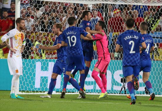 UEFA Euro 2016. Croatia vs. Spain