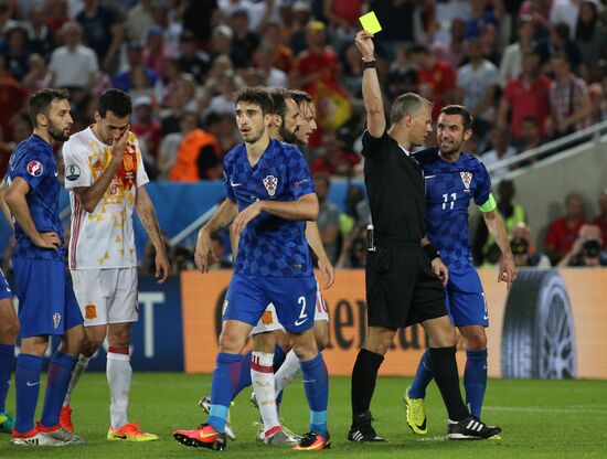 UEFA Euro 2016. Croatia vs. Spain