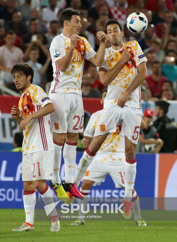 UEFA Euro 2016. Croatia vs. Spain