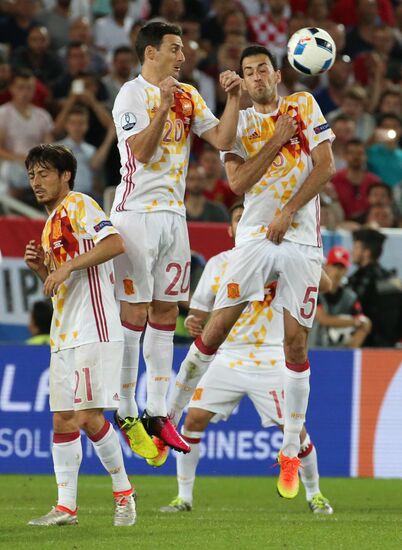 UEFA Euro 2016. Croatia vs. Spain