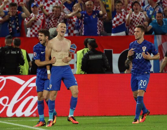 Football. UEFA Euro-2016. Croatia vs Spain