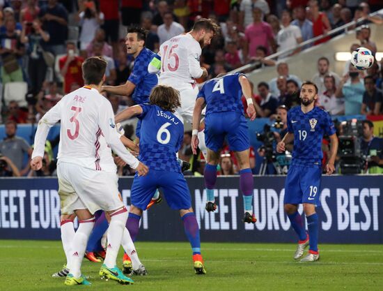 UEFA Euro 2016. Croatia vs. Spain