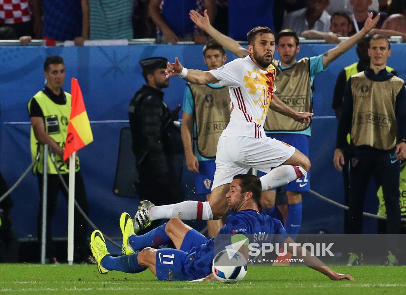 UEFA Euro 2016. Croatia vs. Spain