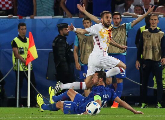 UEFA Euro 2016. Croatia vs. Spain