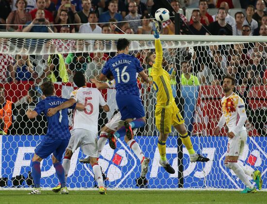 UEFA Euro 2016. Croatia vs. Spain