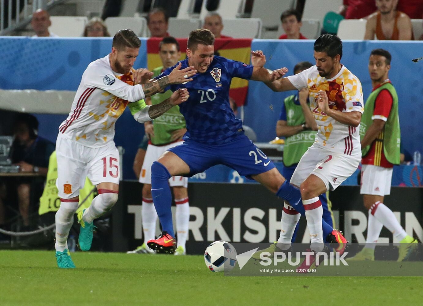 UEFA Euro 2016. Croatia vs. Spain