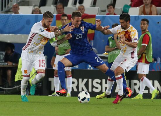 UEFA Euro 2016. Croatia vs. Spain