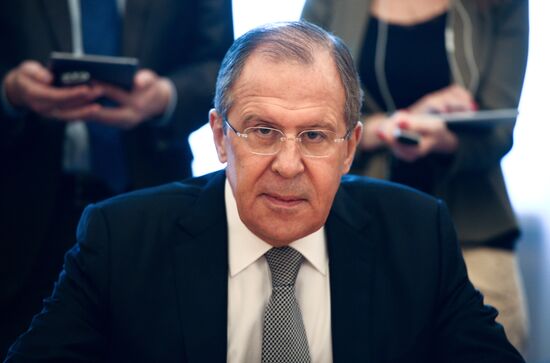 Foreign Minister Sergei Lavrov meets with World Chambers Federation