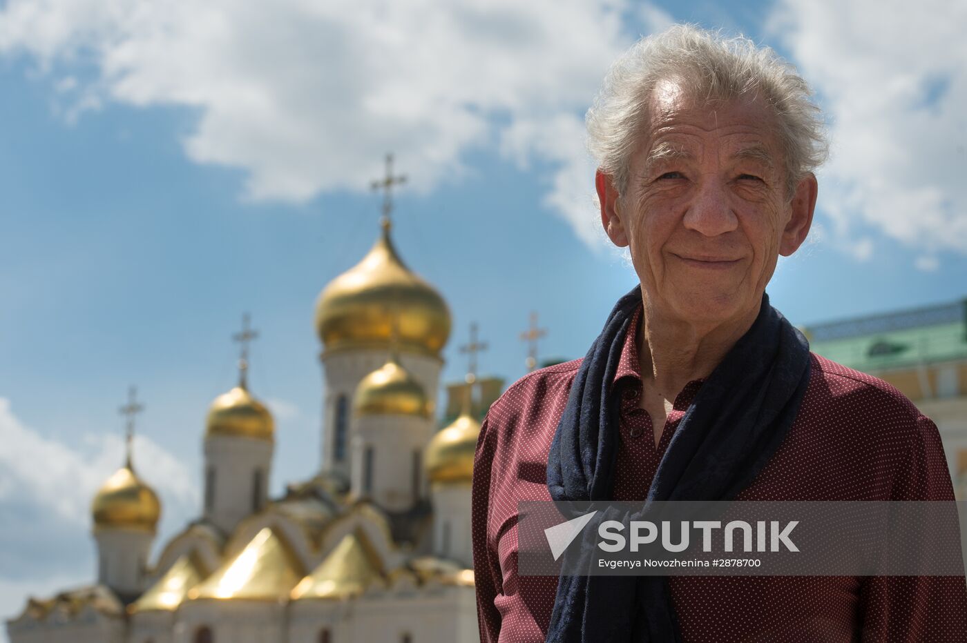 British actor Sir Ian McKellen visits Moscow