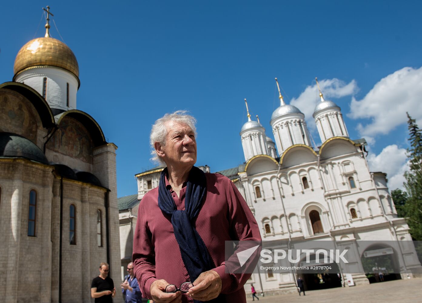 British actor Sir Ian McKellen visits Moscow