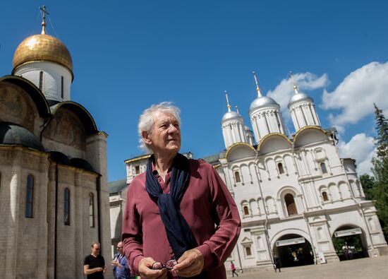 British actor Sir Ian McKellen visits Moscow