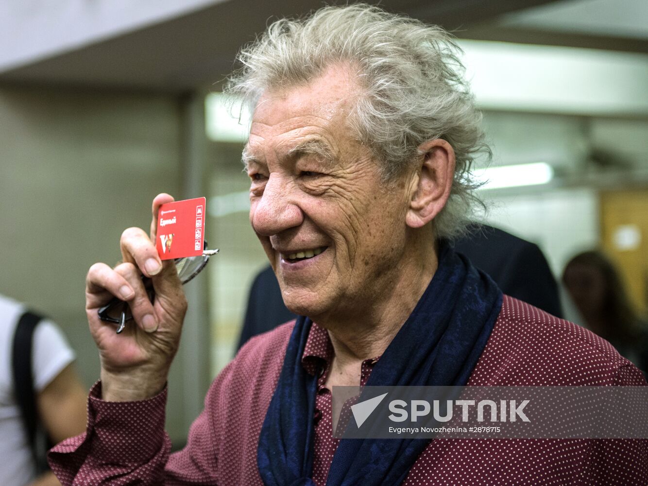 British actor Sir Ian McKellen visits Moscow