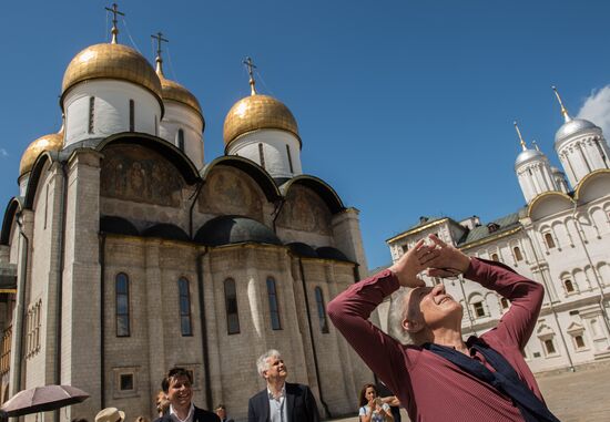 British actor Sir Ian McKellen visits Moscow