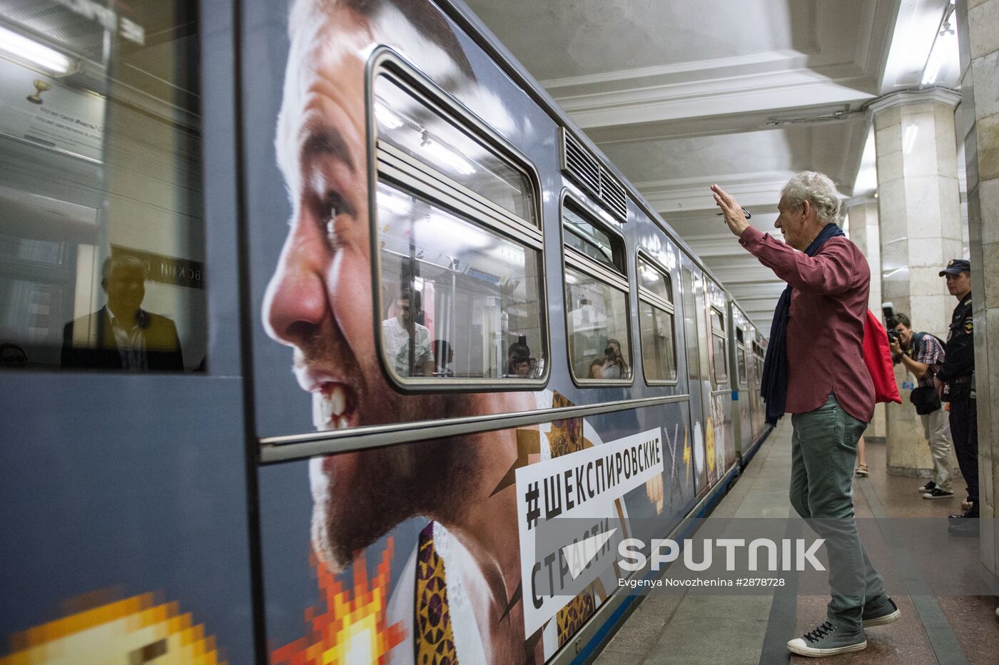 British actor Sir Ian McKellen visits Moscow