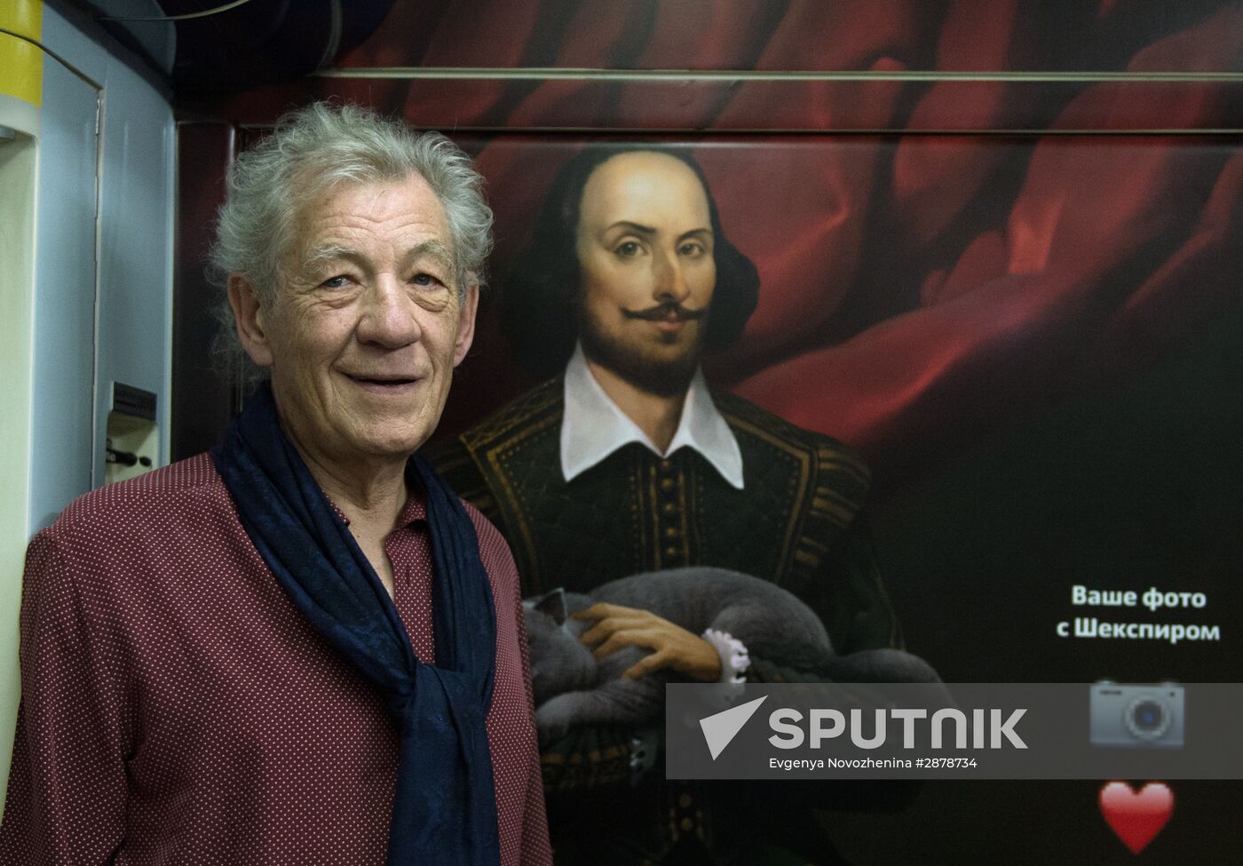 British actor Sir Ian McKellen visits Moscow