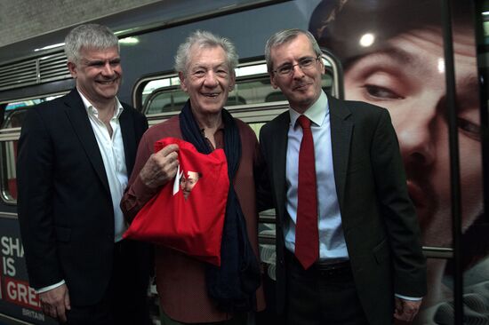 British actor Sir Ian McKellen visits Moscow