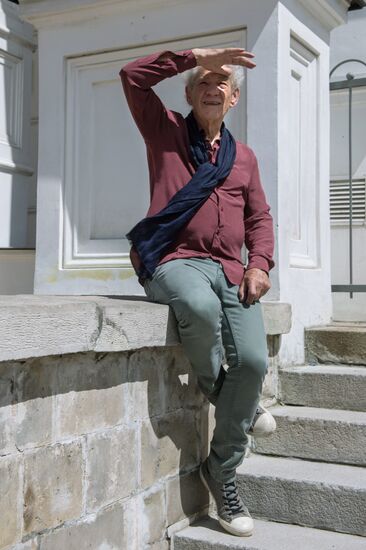 British actor Sir Ian McKellen visits Moscow