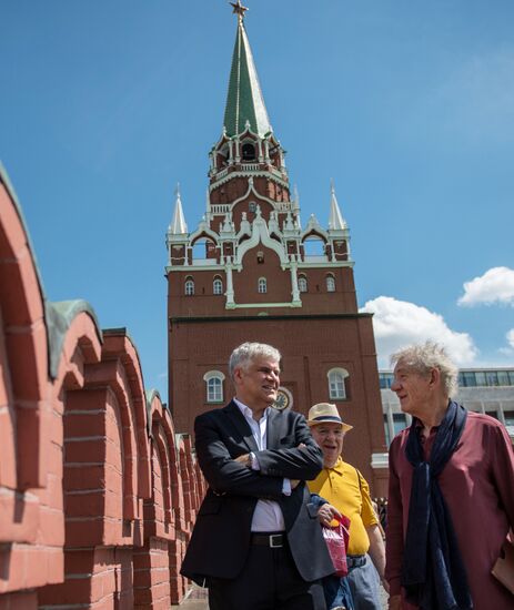 British actor Sir Ian McKellen visits Moscow