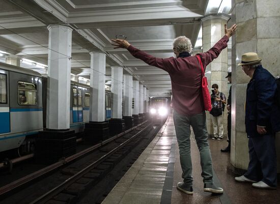 British actor Sir Ian McKellen visits Moscow