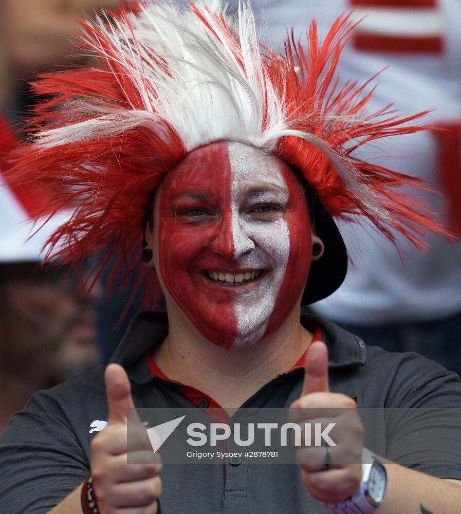The UEFA Euro 2016. Iceland vs. Austria