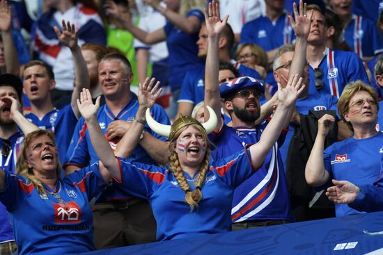 The UEFA Euro 2016. Iceland vs. Austria
