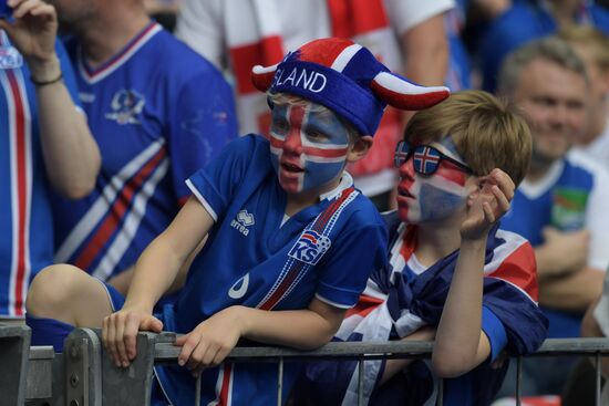 The UEFA Euro 2016. Iceland vs. Austria