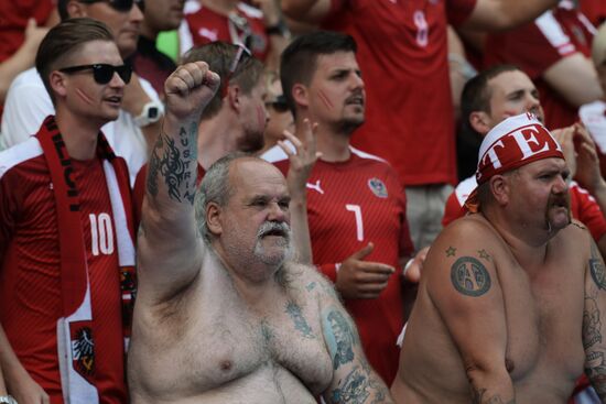 The UEFA Euro 2016. Iceland vs. Austria