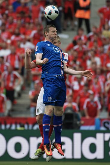 Football. 2016 UEFA European Championship. Iceland vs. Austria