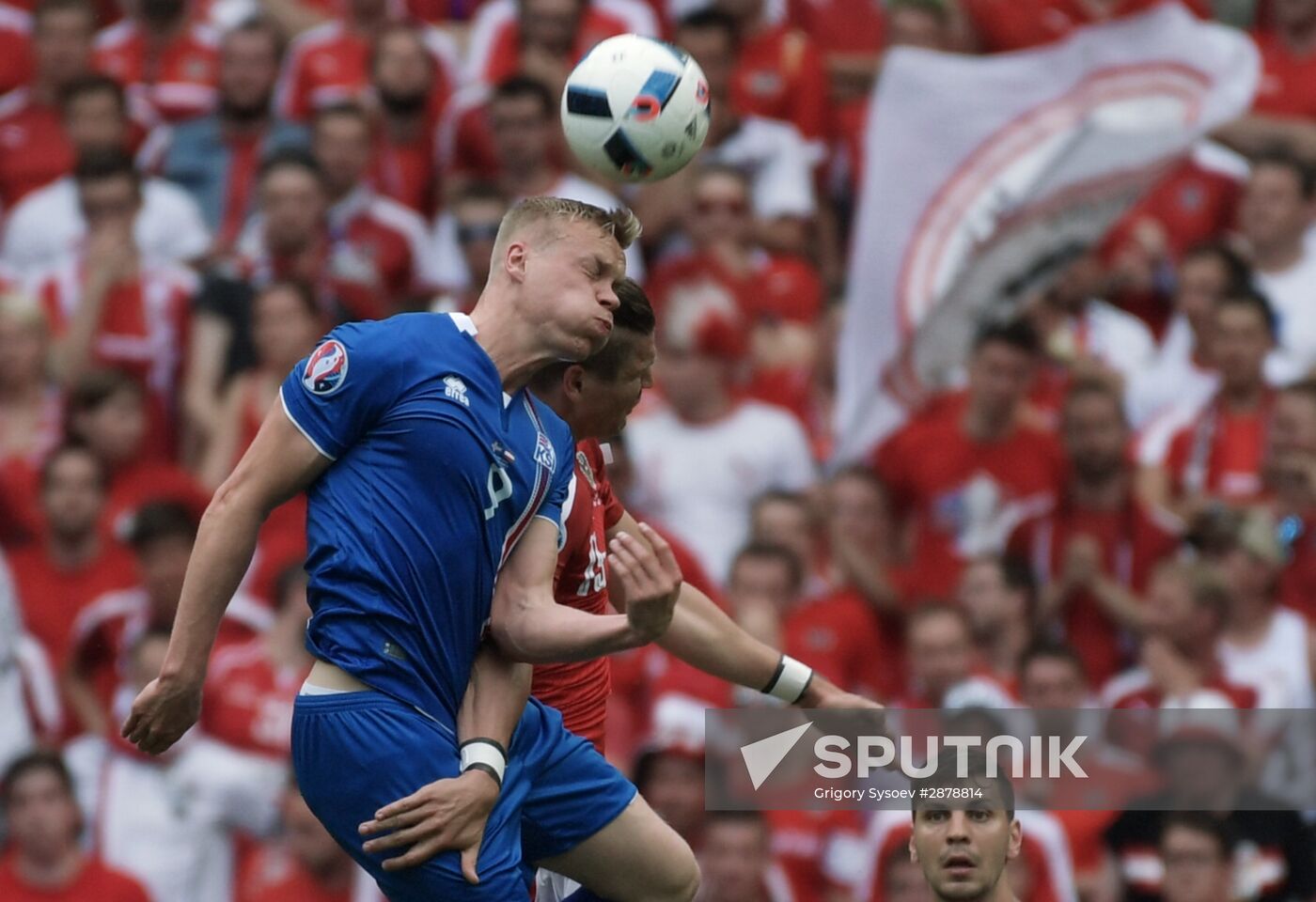 Football. 2016 UEFA European Championship. Iceland vs. Austria