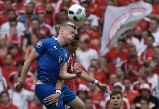 Football. 2016 UEFA European Championship. Iceland vs. Austria