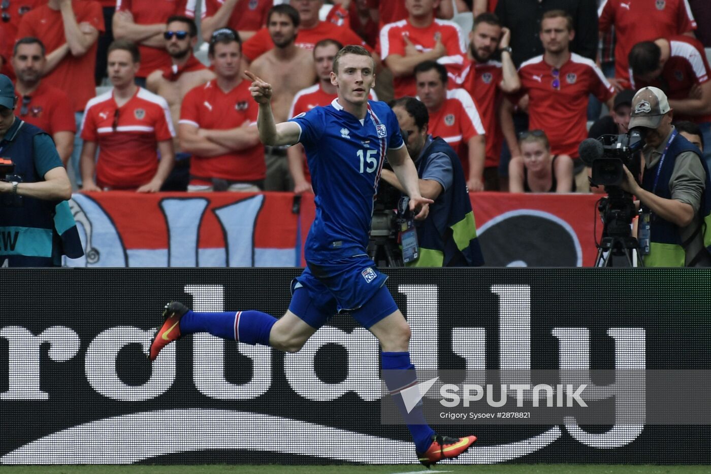 Football. 2016 UEFA European Championship. Iceland vs. Austria