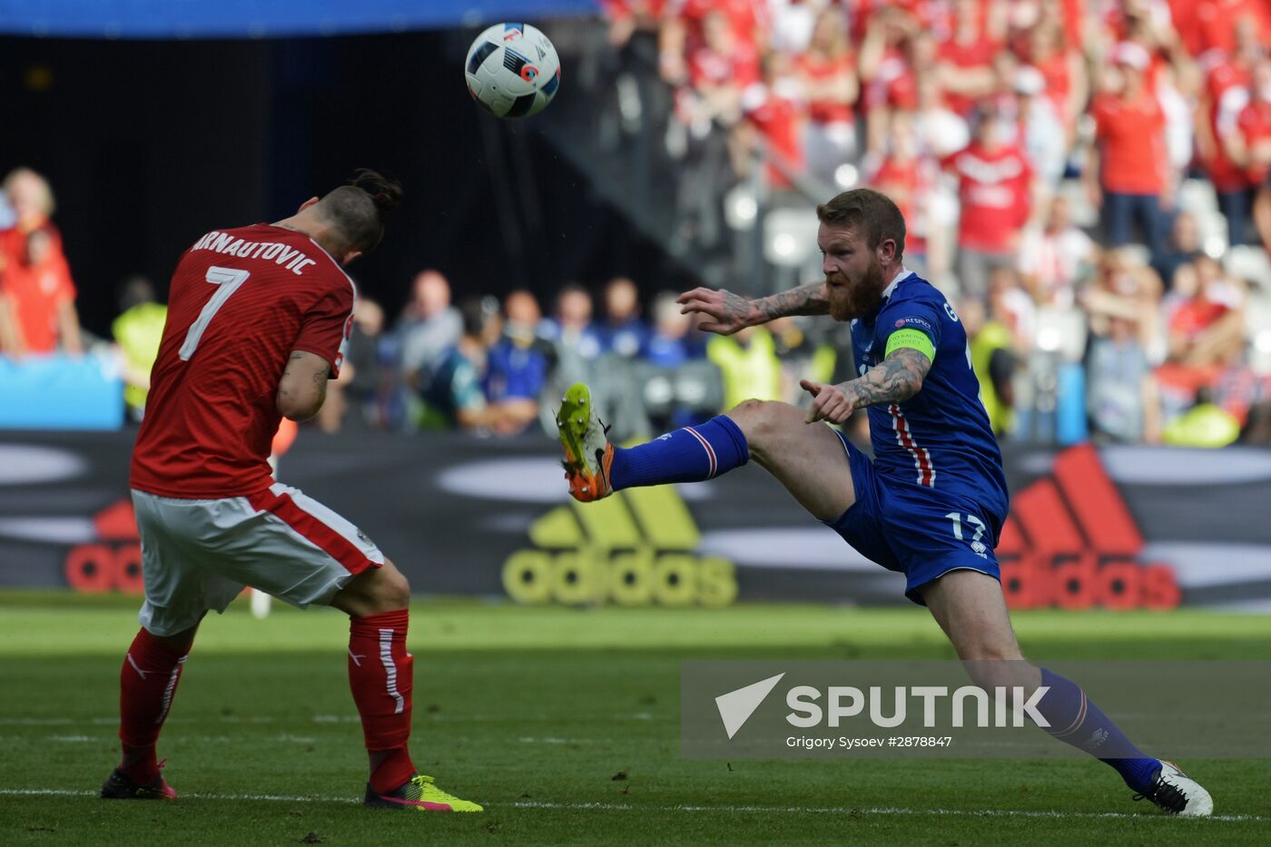 Football. 2016 UEFA European Championship. Iceland vs. Austria