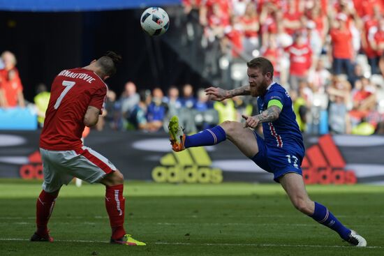 Football. 2016 UEFA European Championship. Iceland vs. Austria