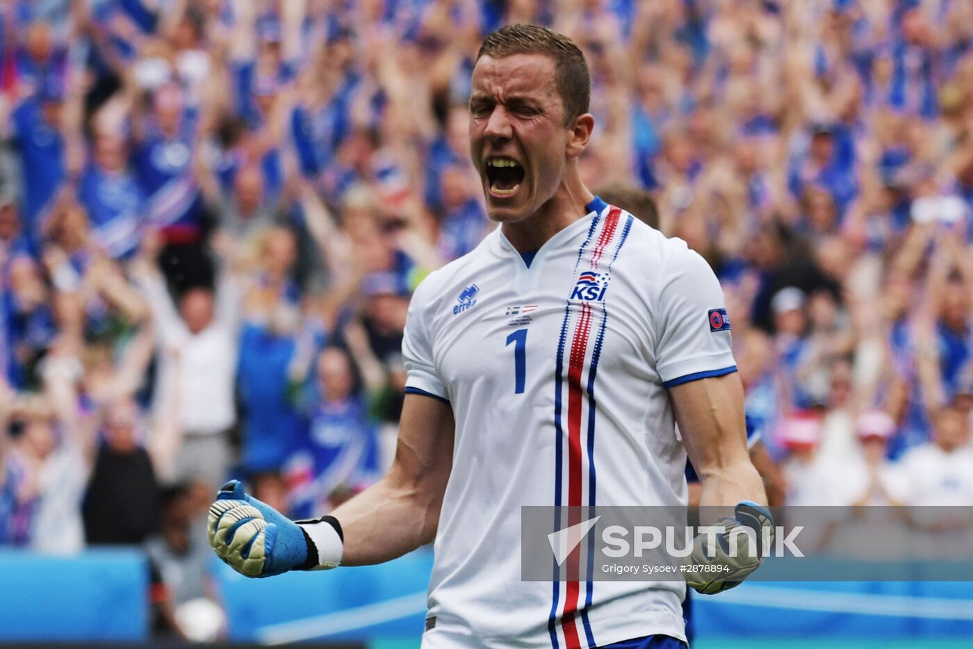 Football. 2016 UEFA European Championship. Iceland vs. Austria