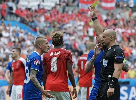 The UEFA Euro 2016. Iceland vs. Austria