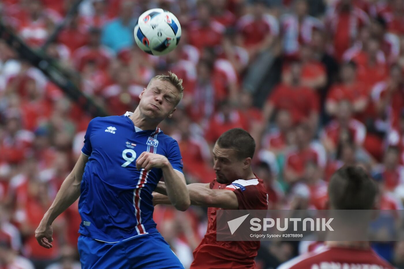 Football. 2016 UEFA European Championship. Iceland vs. Austria