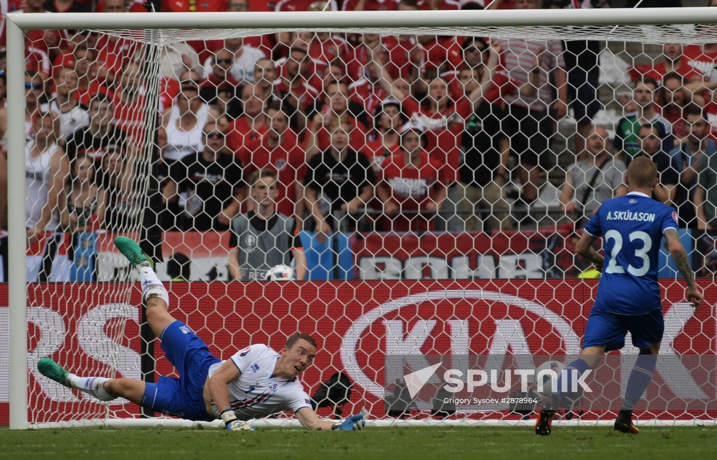 Football. 2016 UEFA European Championship. Iceland vs. Austria