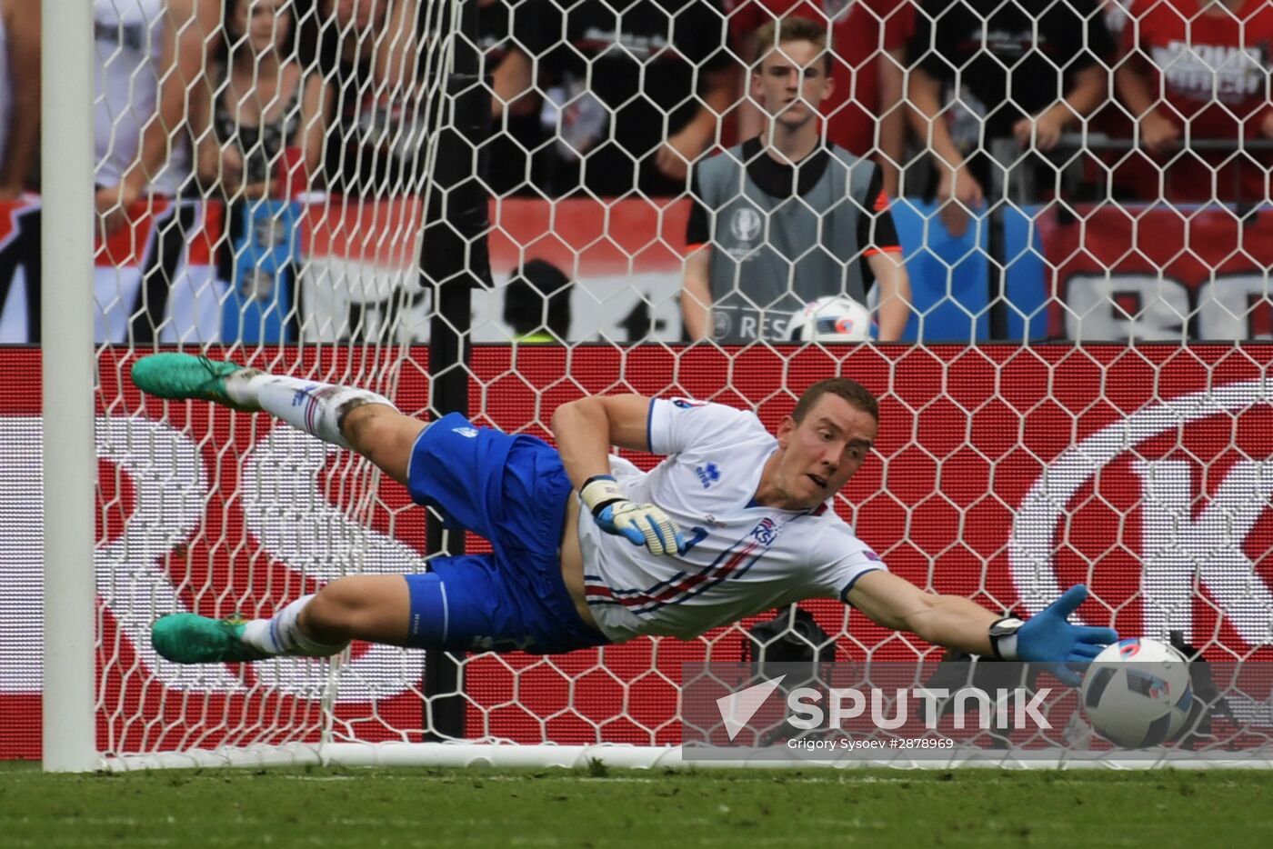 Football. 2016 UEFA European Championship. Iceland vs. Austria