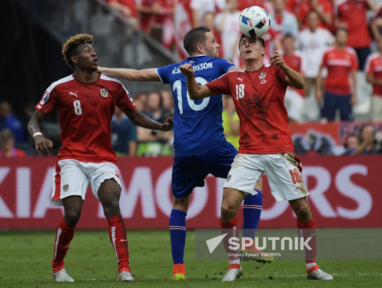 Football. 2016 UEFA European Championship. Iceland vs. Austria
