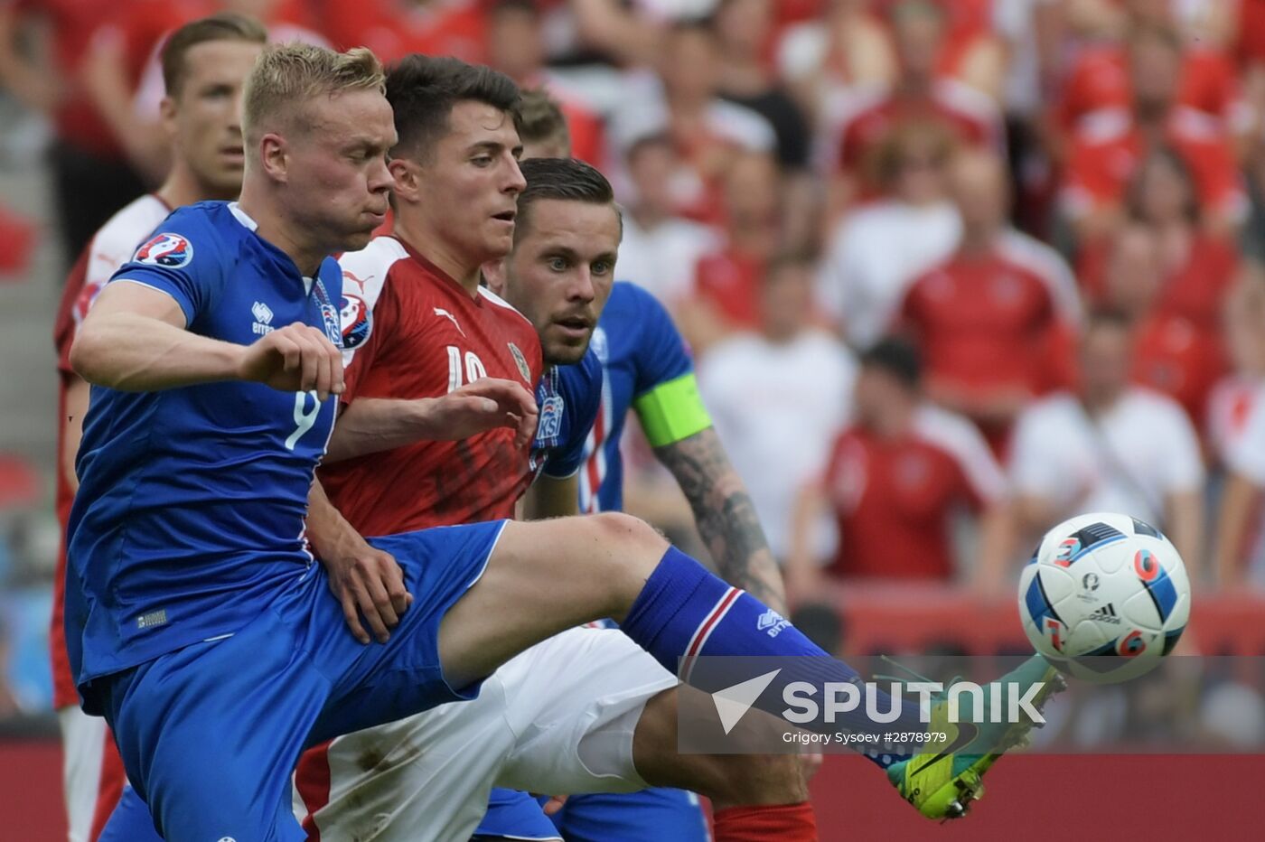 Football. 2016 UEFA European Championship. Iceland vs. Austria