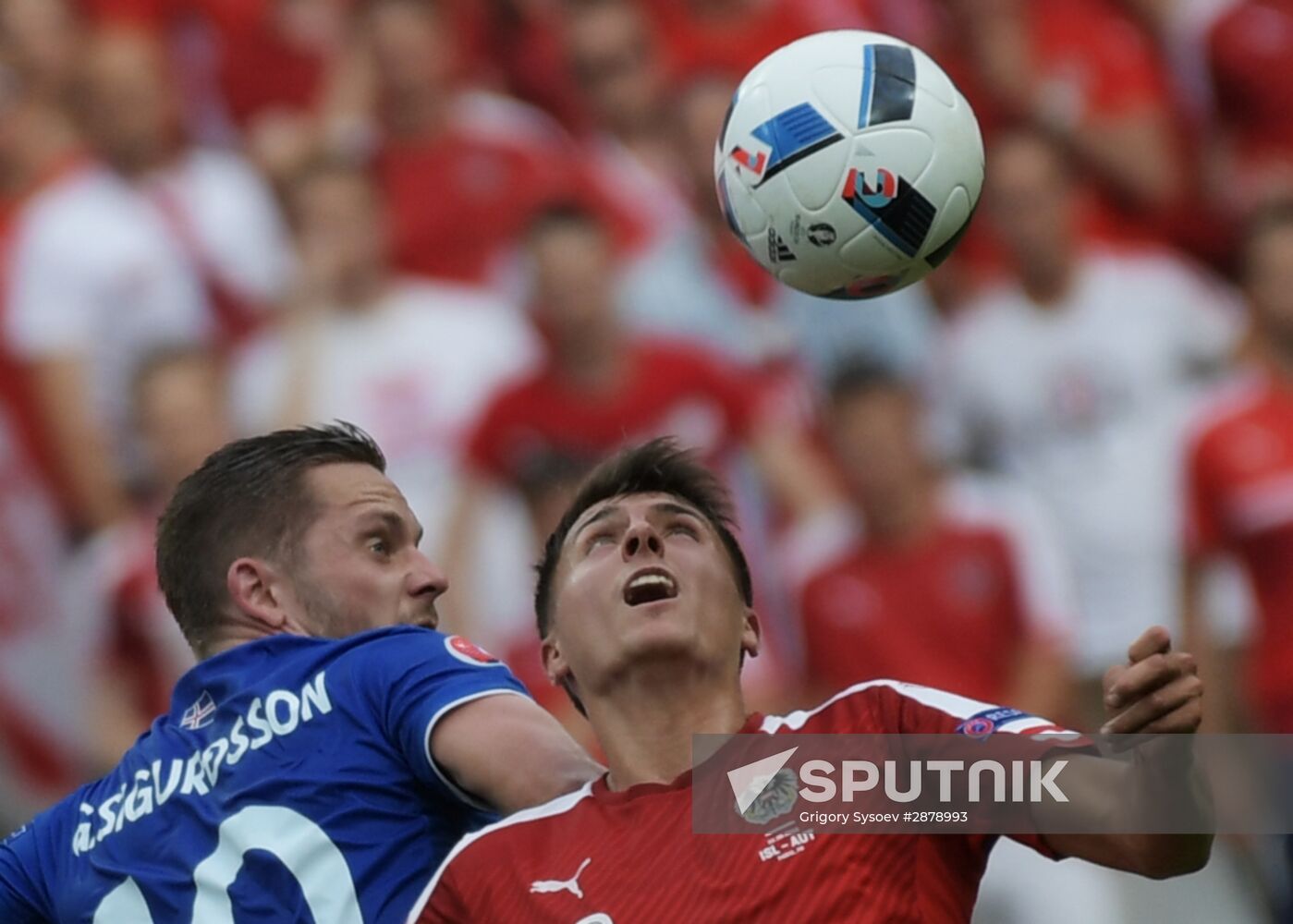 Football. 2016 UEFA European Championship. Iceland vs. Austria