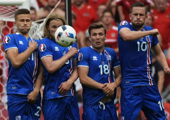 Football. 2016 UEFA European Championship. Iceland vs. Austria