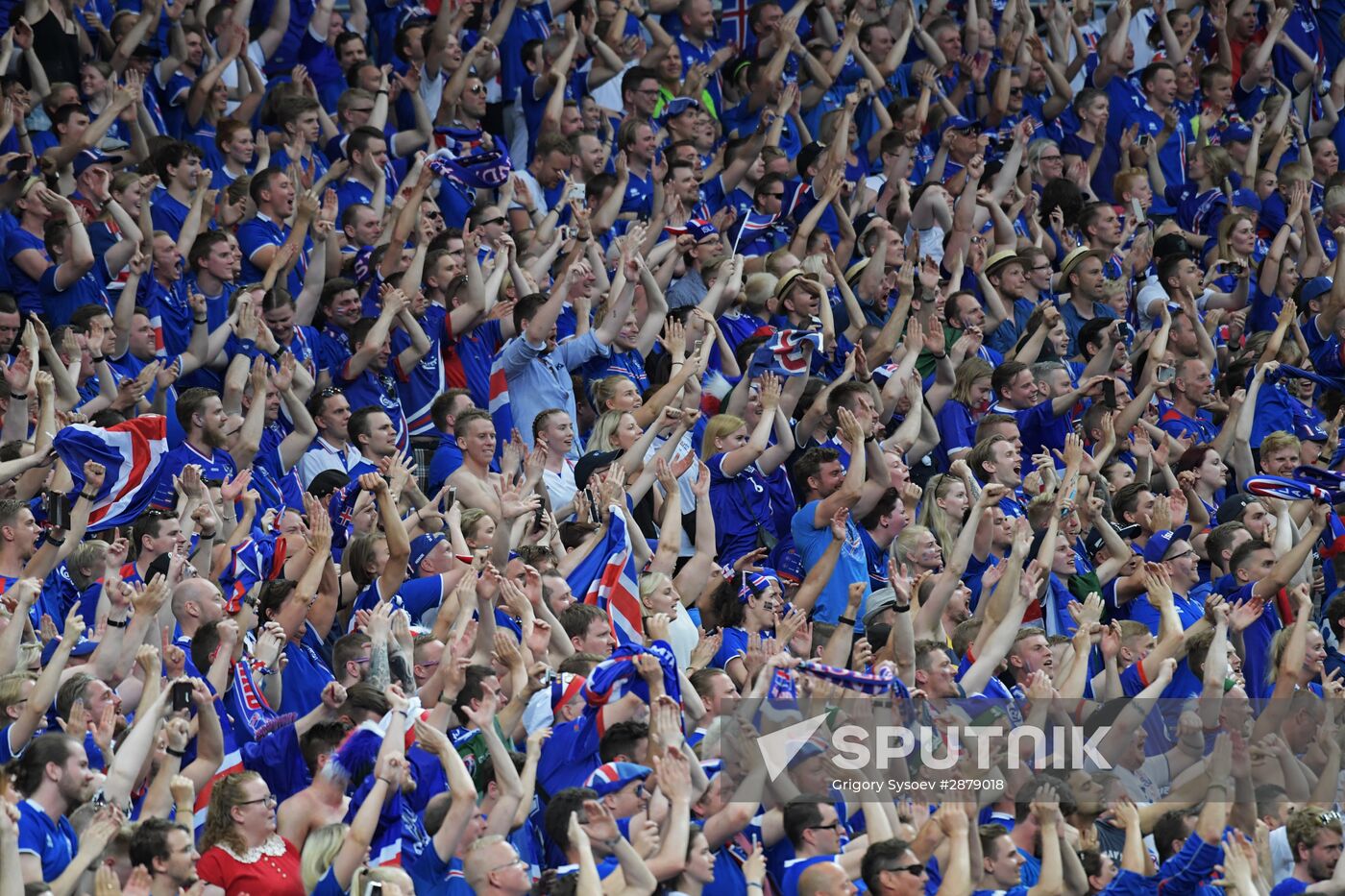 Football. 2016 UEFA European Championship. Iceland vs. Austria